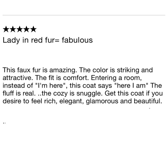 I.N.C. Cozy Red Shawl Collar Faux Fur Coat - Picture 3 of 7